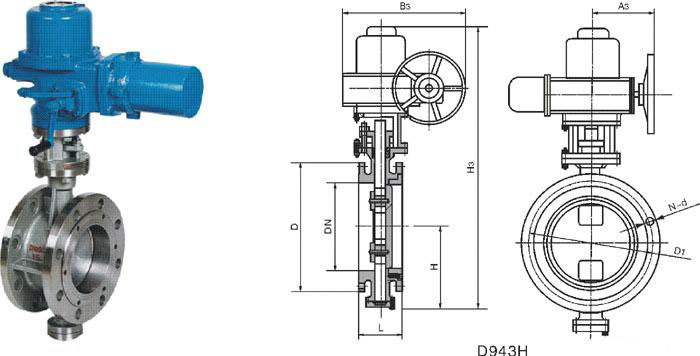 電動對焊式硬密封蝶閥