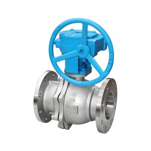 Q341F-16P DN50，DN100不銹鋼渦輪法蘭球閥